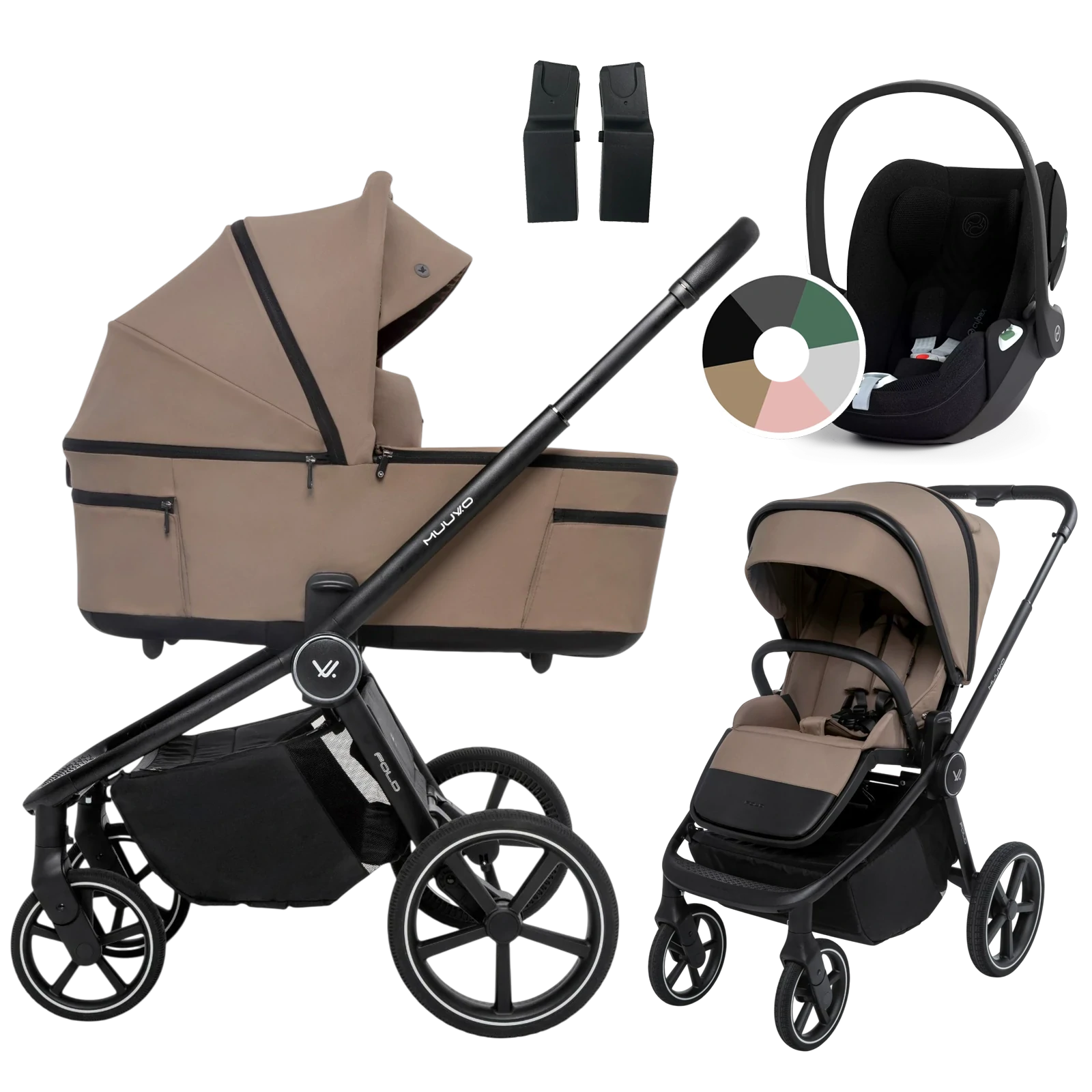 Muuvo Fold + Cybex Cloud T i-Size + GRATIS - 3w1 | Mokka