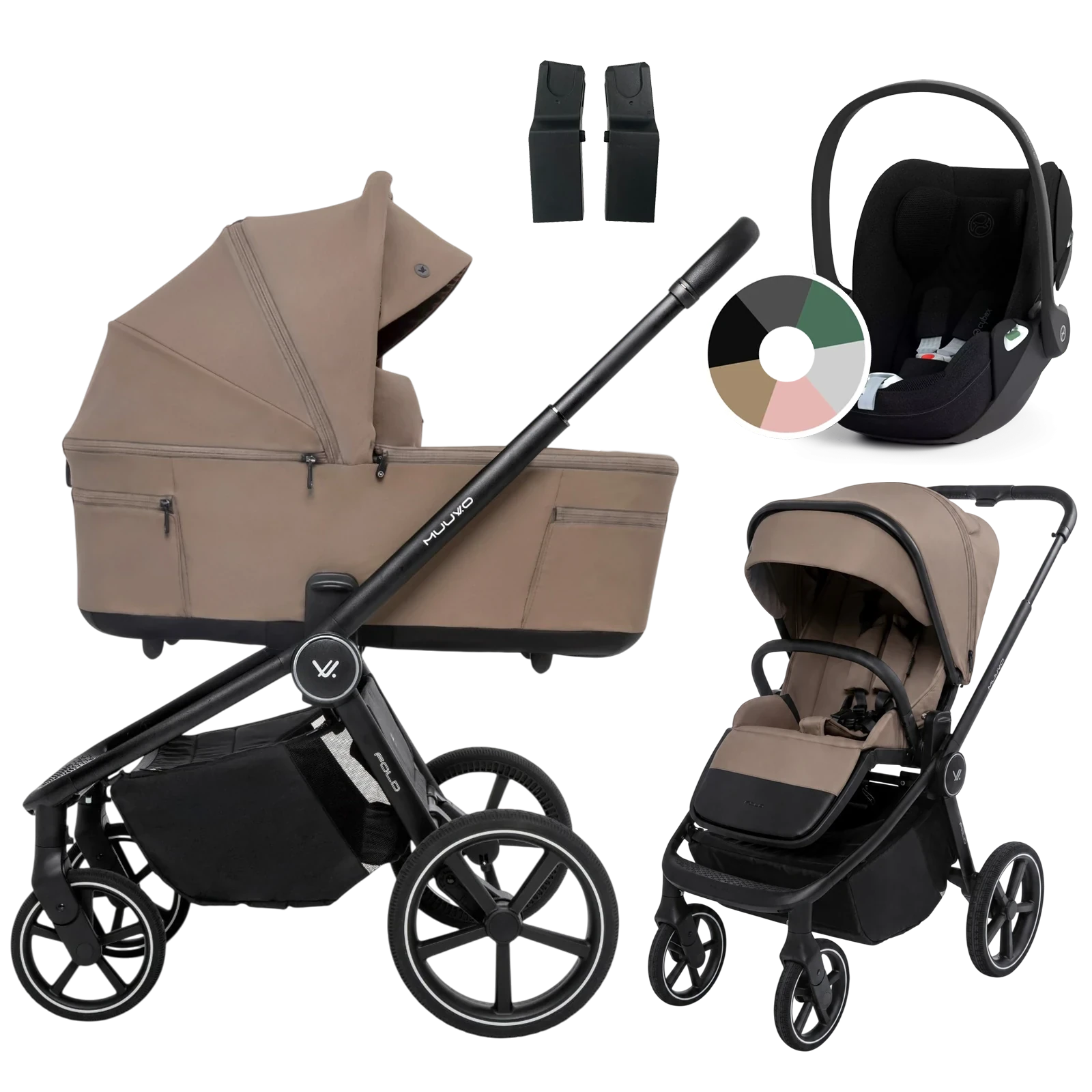 Muuvo Fold + Cybex Cloud T i-Size + GRATIS - 3w1 | Mokka