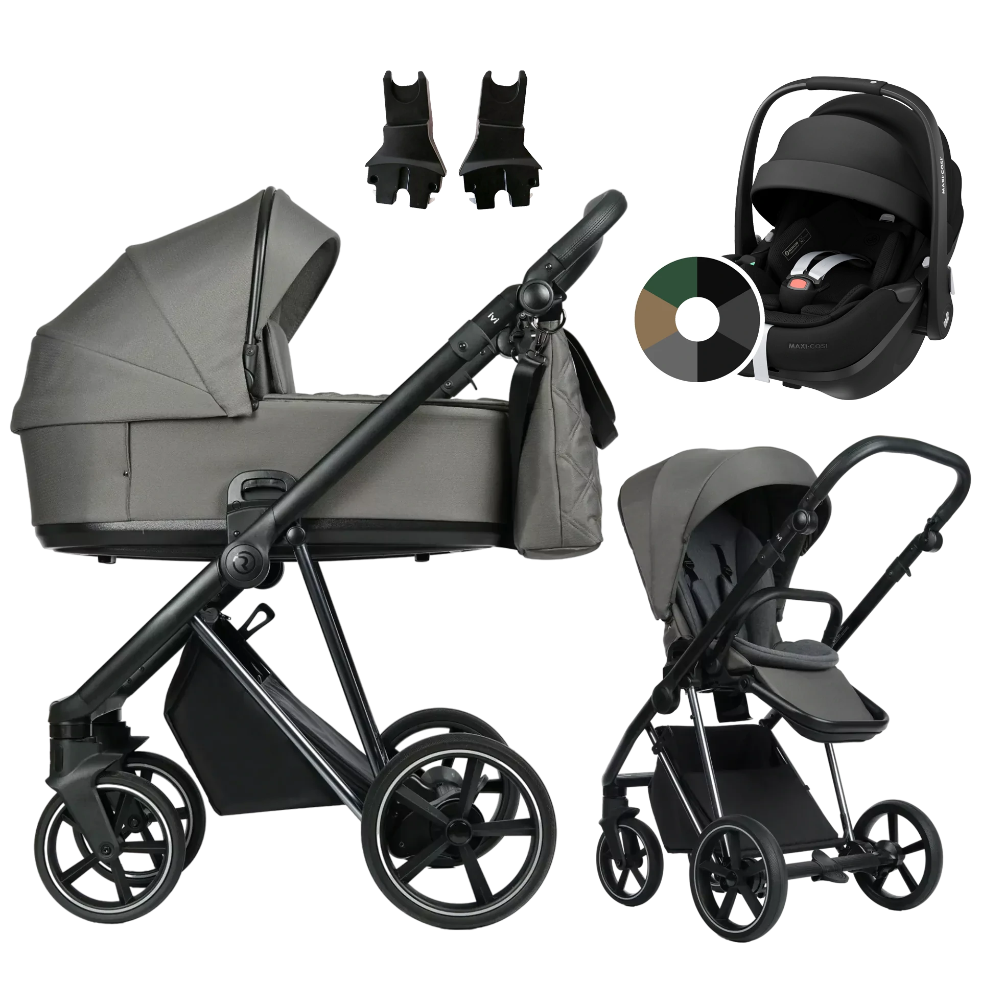 Roan Ivi 2.0 + Maxi-Cosi Pebble 360 Pro2 +GRATIS - 3w1 | Taupe