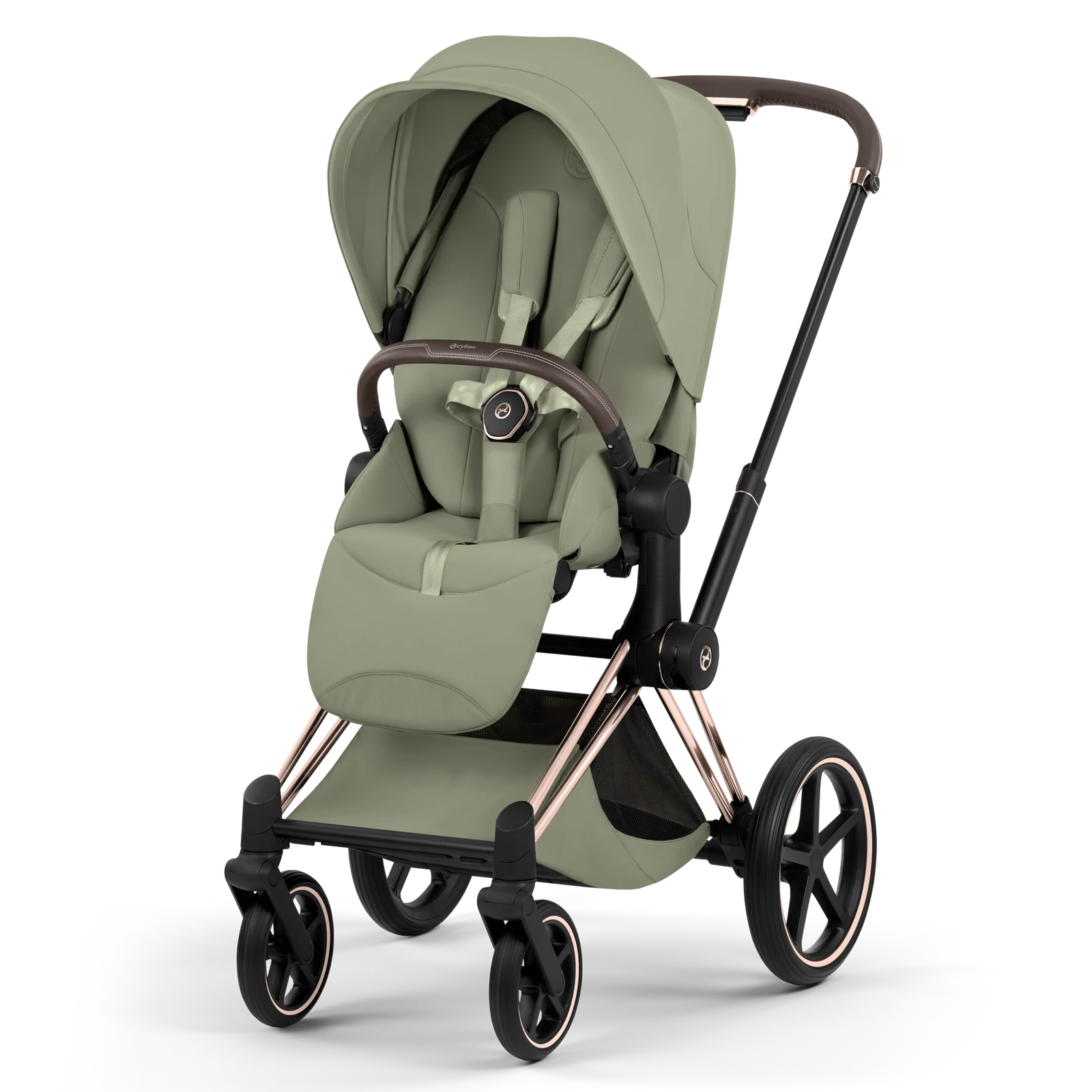 Cybex Priam 5.0 - wózek 4w1 | Sage Green - Rosegold (Style)