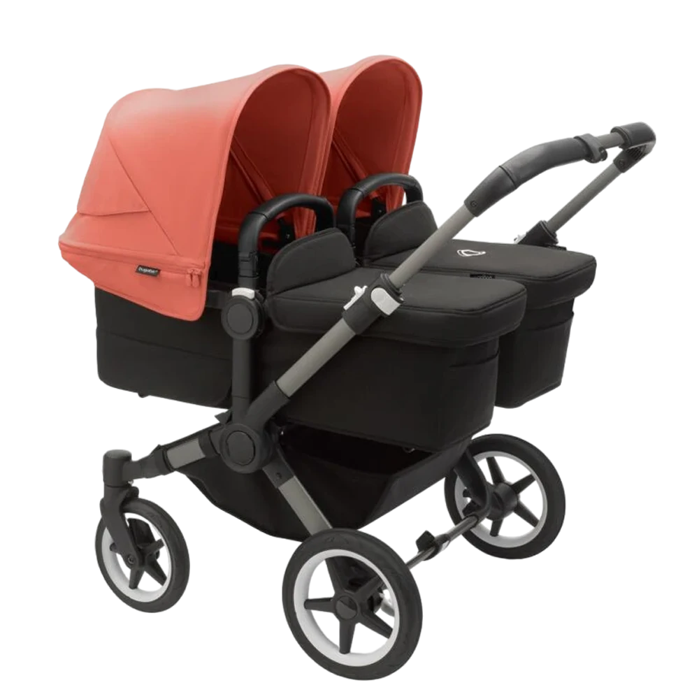 Bugaboo Donkey 5 Twin | Graphite-Midnight Black-Sunrise Red