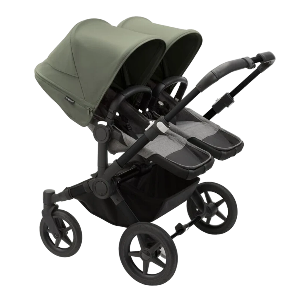 Bugaboo Donkey 5 Twin | Black-Grey Melange-Forest Green