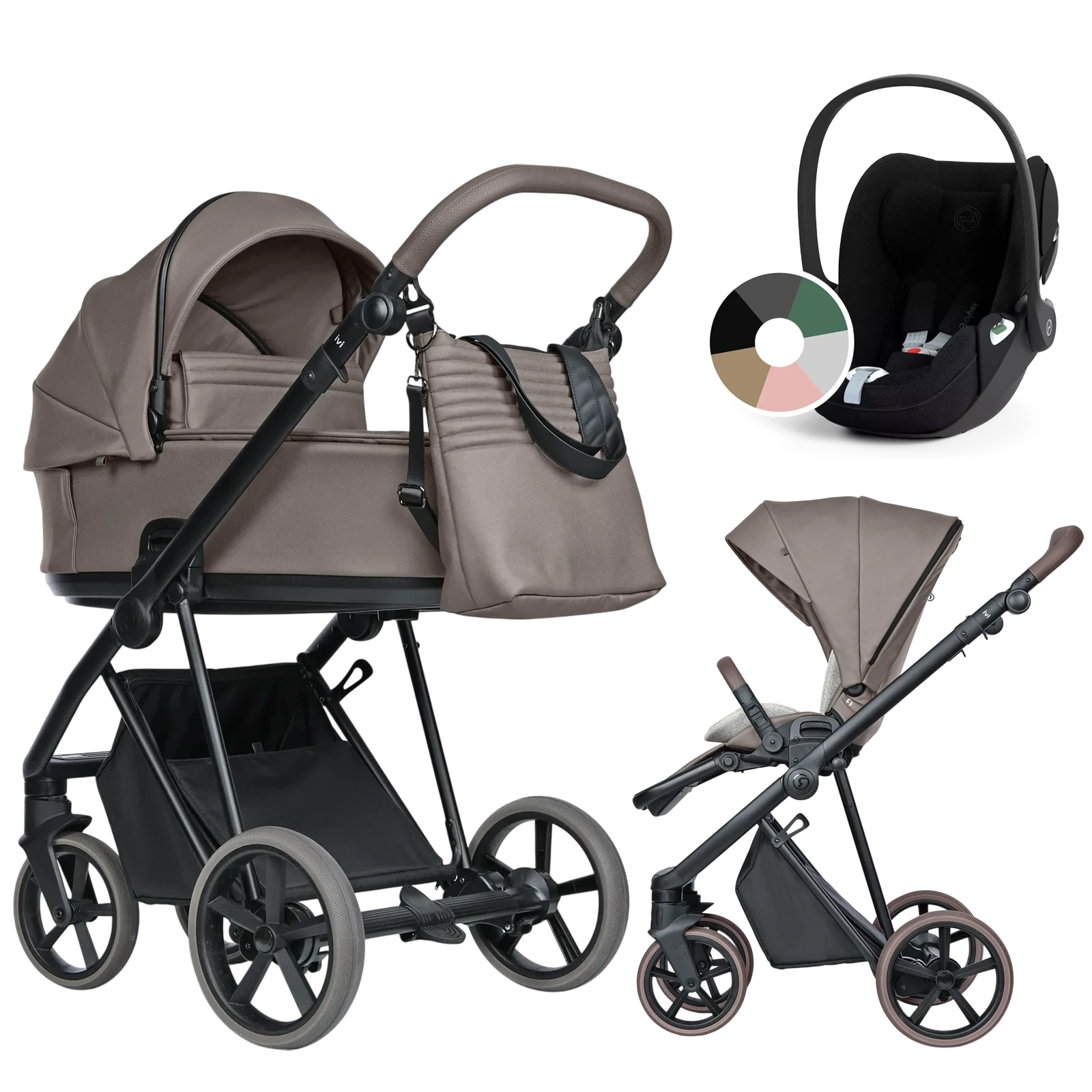 Roan Ivi 2.0 Vintage + Cybex Cloud T i-Size +GRATIS - 3w1 | Raisin Rum