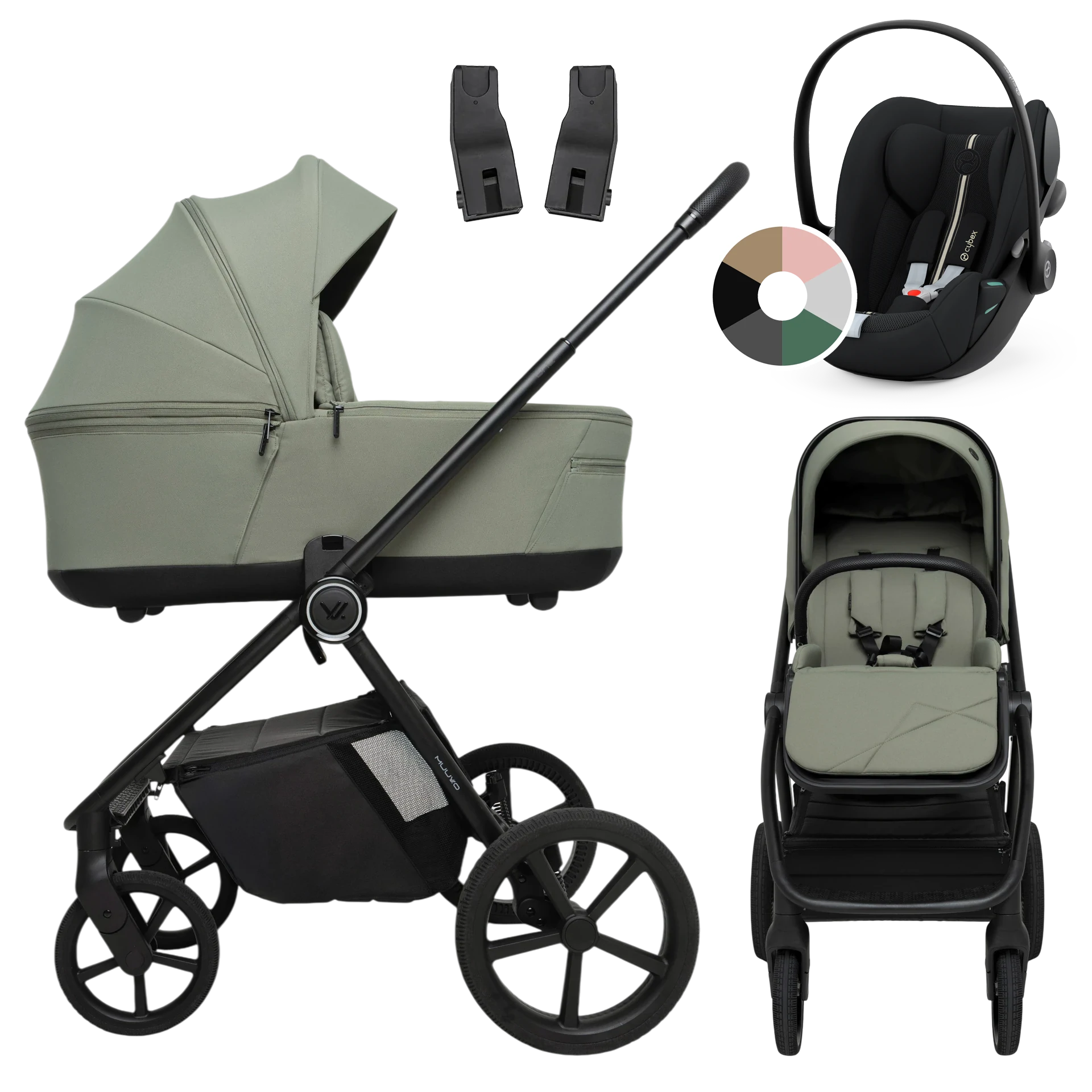 Muuvo One + Cybex Cloud G i-Size +GRATIS - 3w1 | Olive