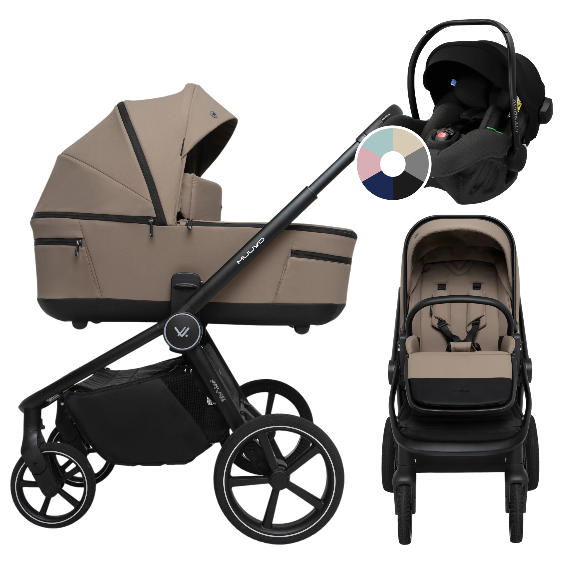 Muuvo Five + Avionaut Pixel Pro 2.0 C +GRATIS - 3w1 | Mokka
