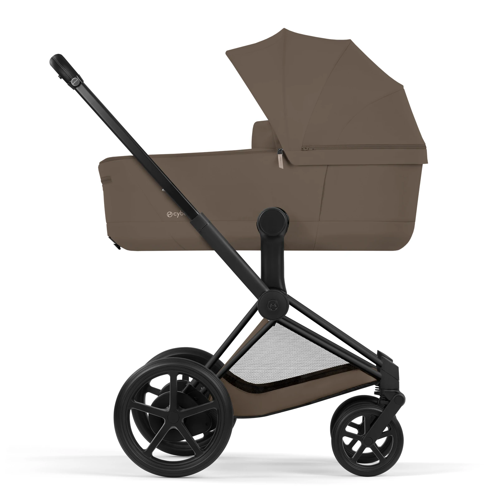 Cybex e-Priam 5.0 - wózek 2w1 | Coconut Brown - Matt Black (Comfort)