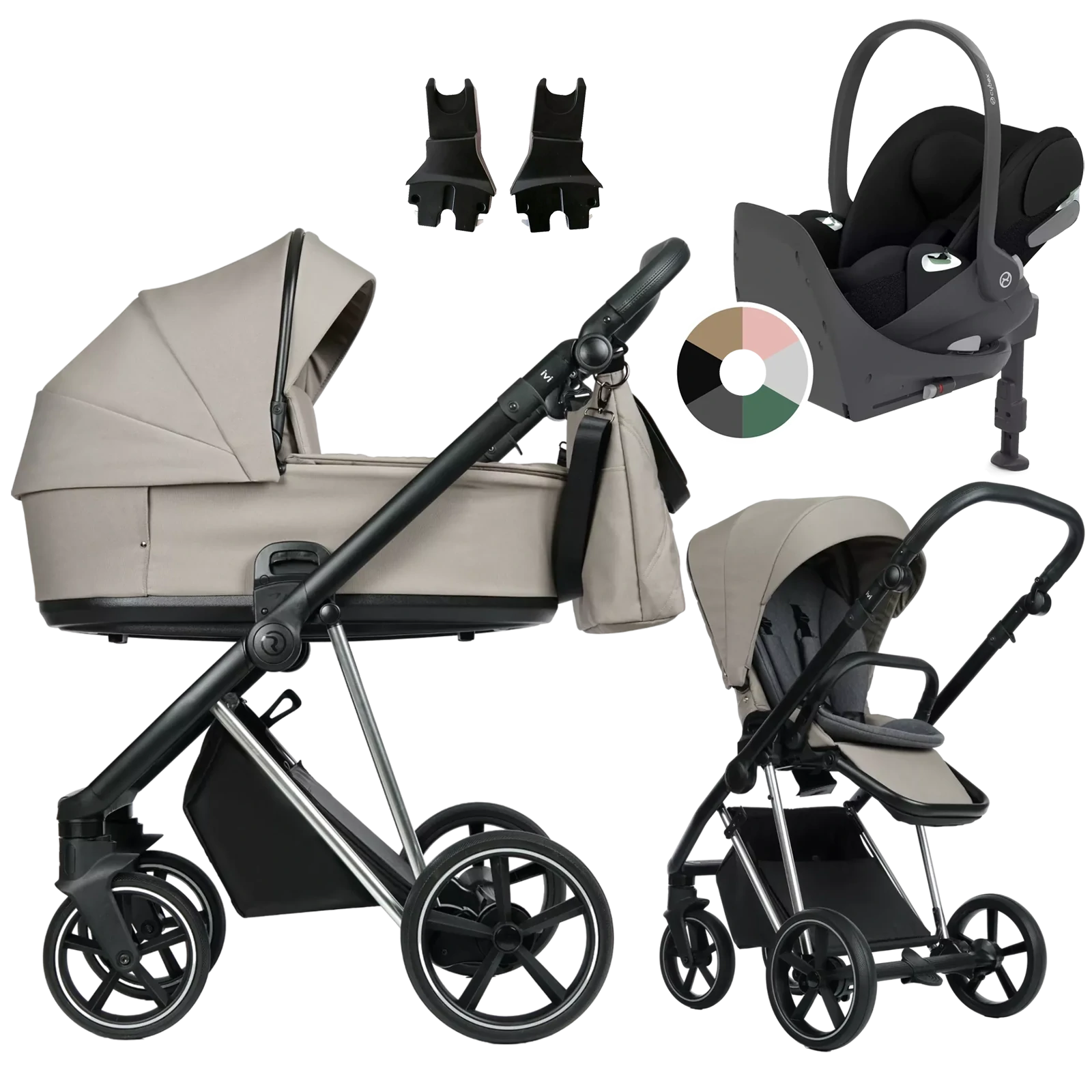 Roan Ivi 2.0 Vintage + Cybex Cloud T + baza T + GRATIS - 4w1 | Hazel
