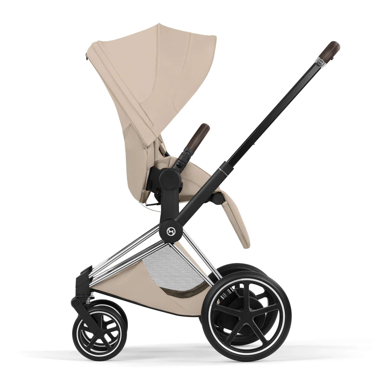 Cybex e-Priam 5.0 - wózek 2w1 | Cozy Beige - Chrome (Style)