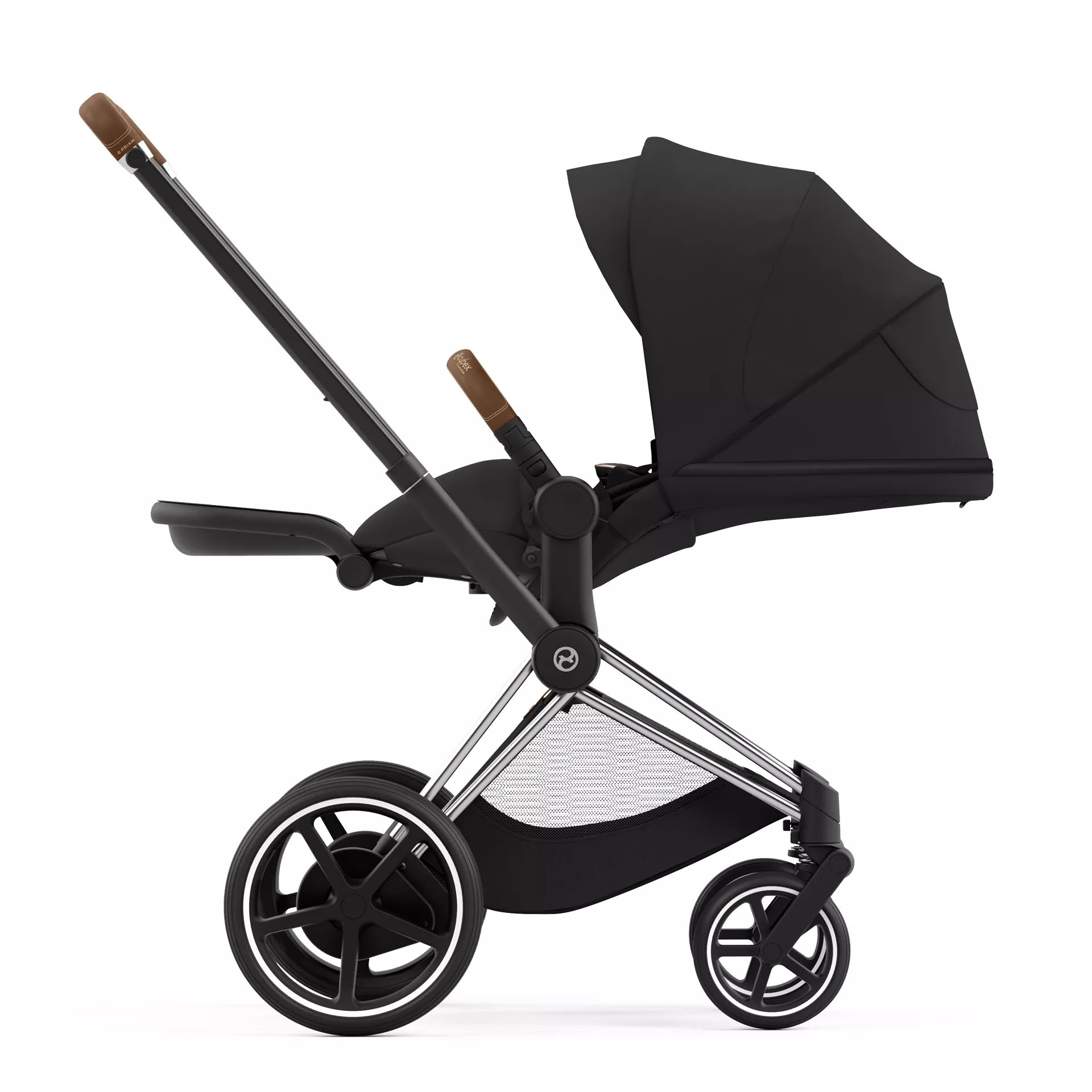 Cybex e-Priam 4.0 - 2w1 | Sepia Black (Chrome Brown Frame) Cybex e-Priam 4.0 - 2w1 | Sepia Black (Chrome Brown Frame)