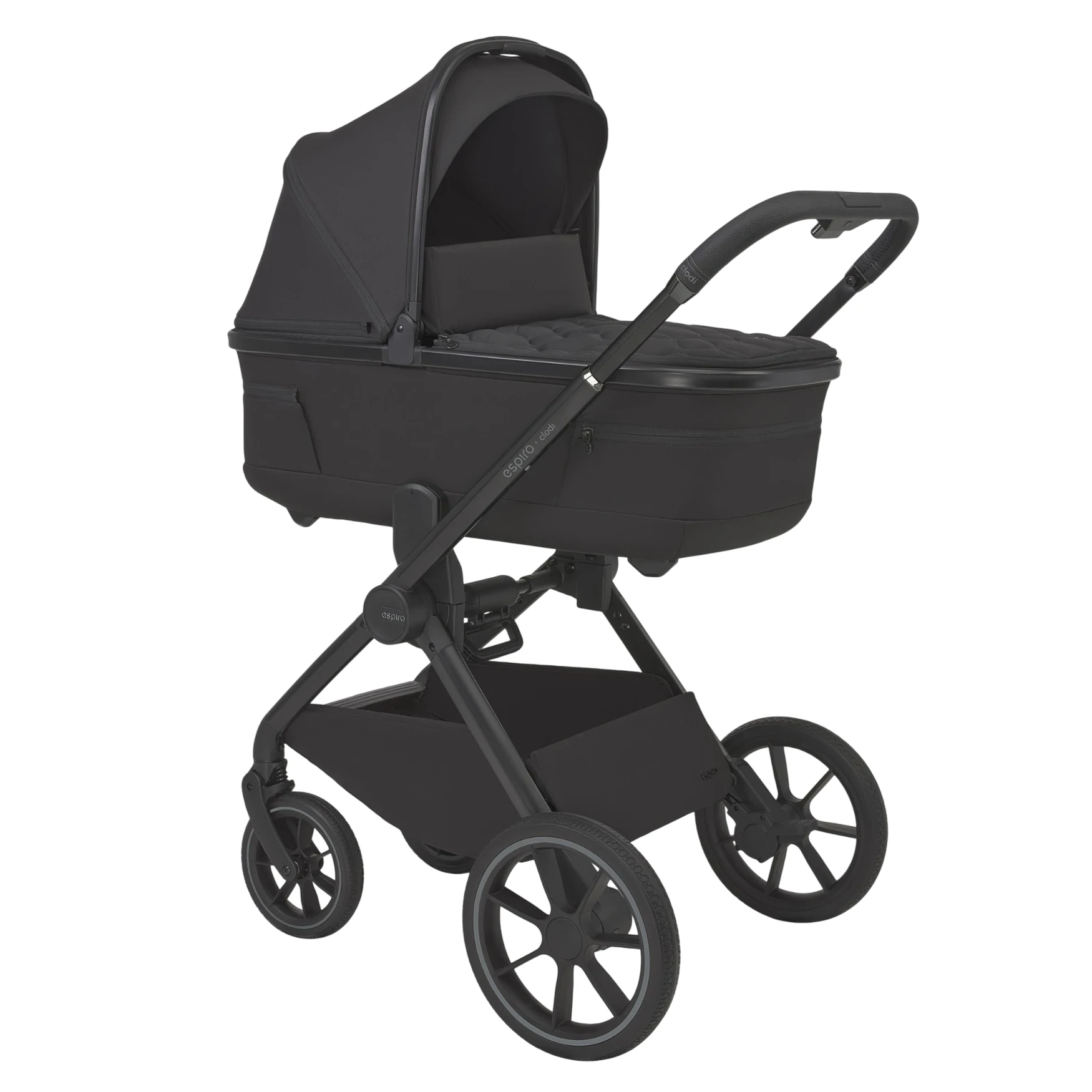 Espiro Clodi - wózek 2w1 | 10 Trendy Black