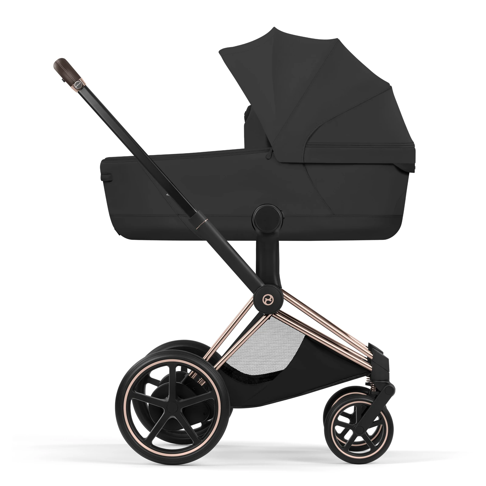 Cybex e-Priam 5.0 - wózek 2w1 | Sepia Black - Rosegold (Style)