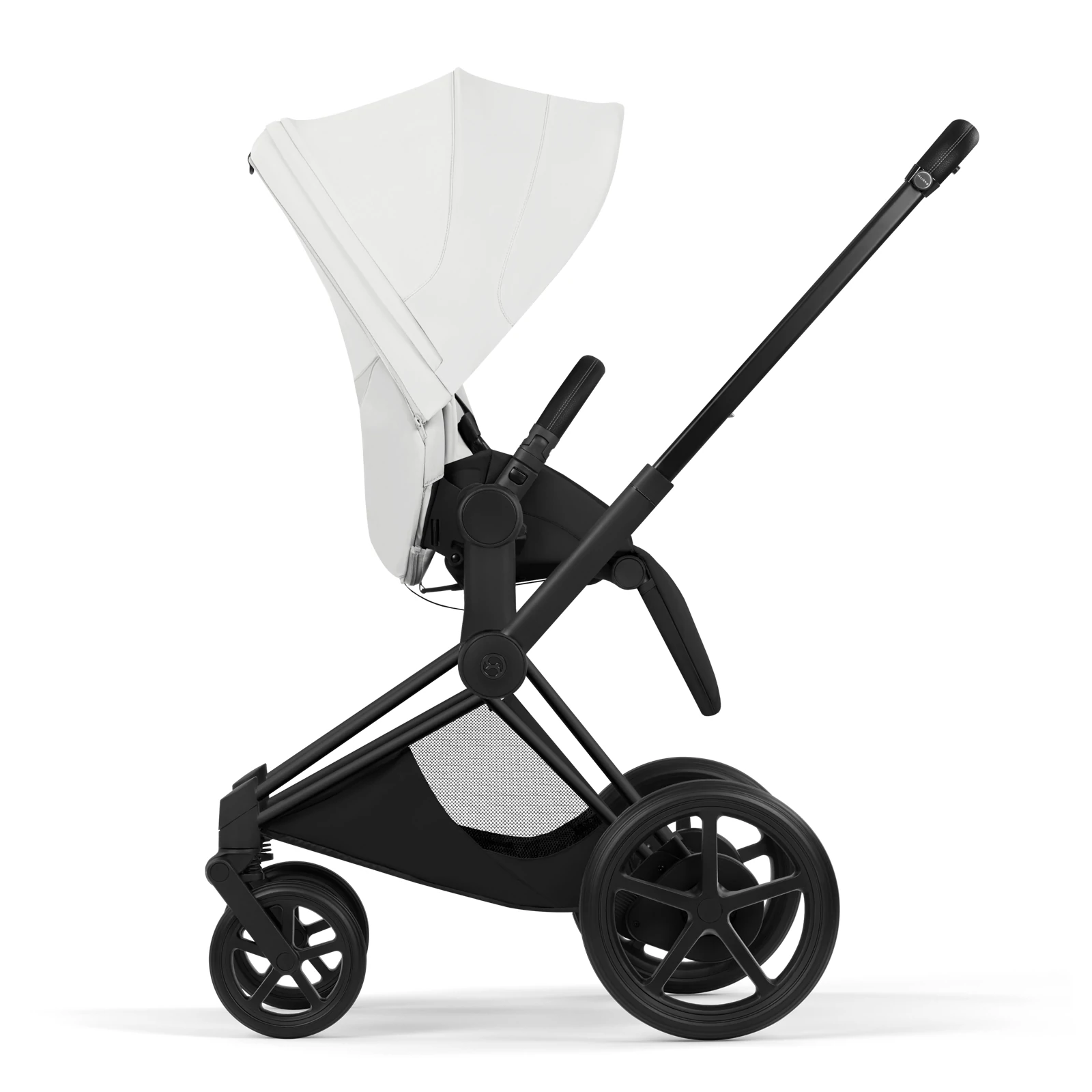 Cybex e-Priam 5.0 - wózek 2w1 | Off White - Matt Black (Style)