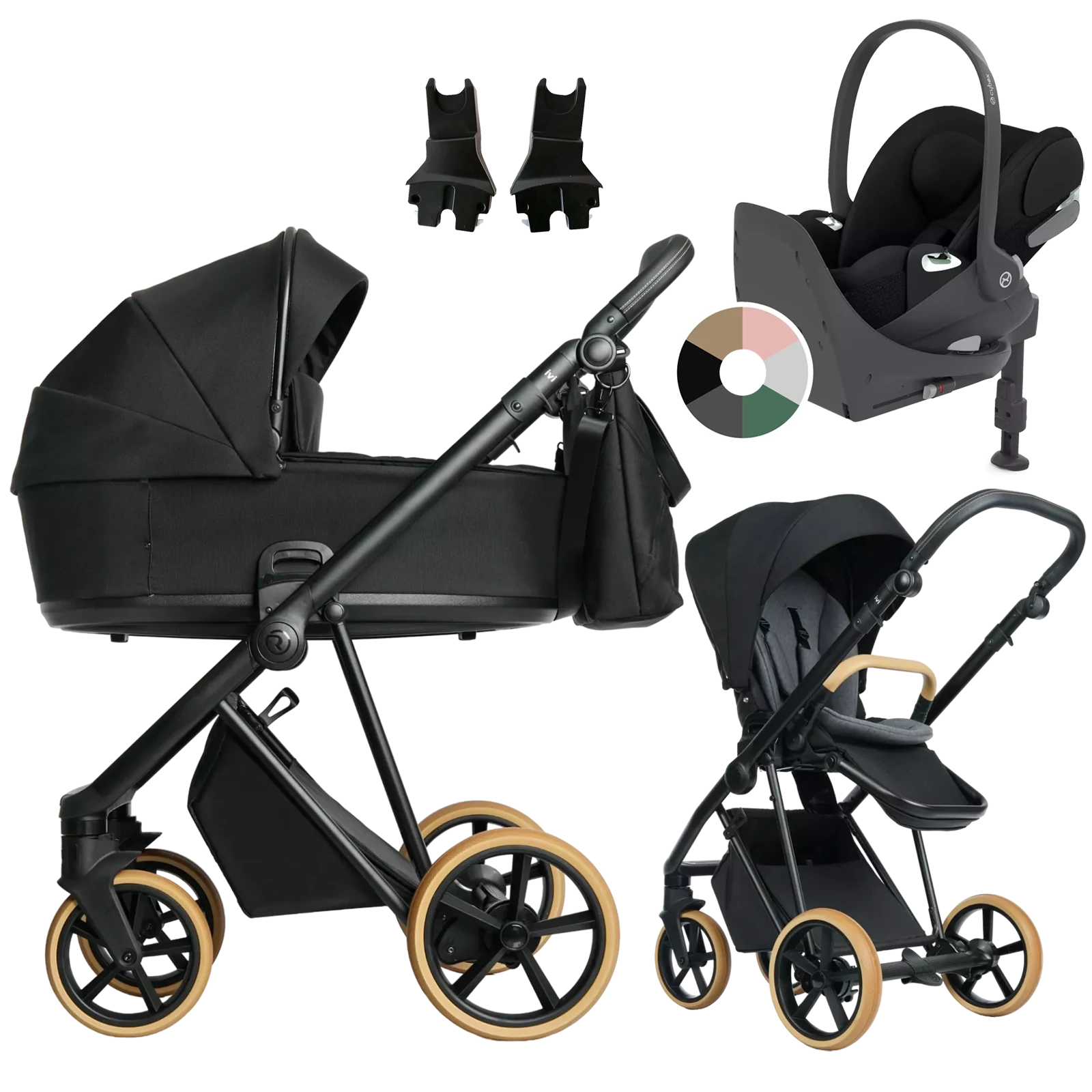 Roan Ivi 2.0 Vintage + Cybex Cloud T + baza T + GRATIS - 4w1 | Caviar
