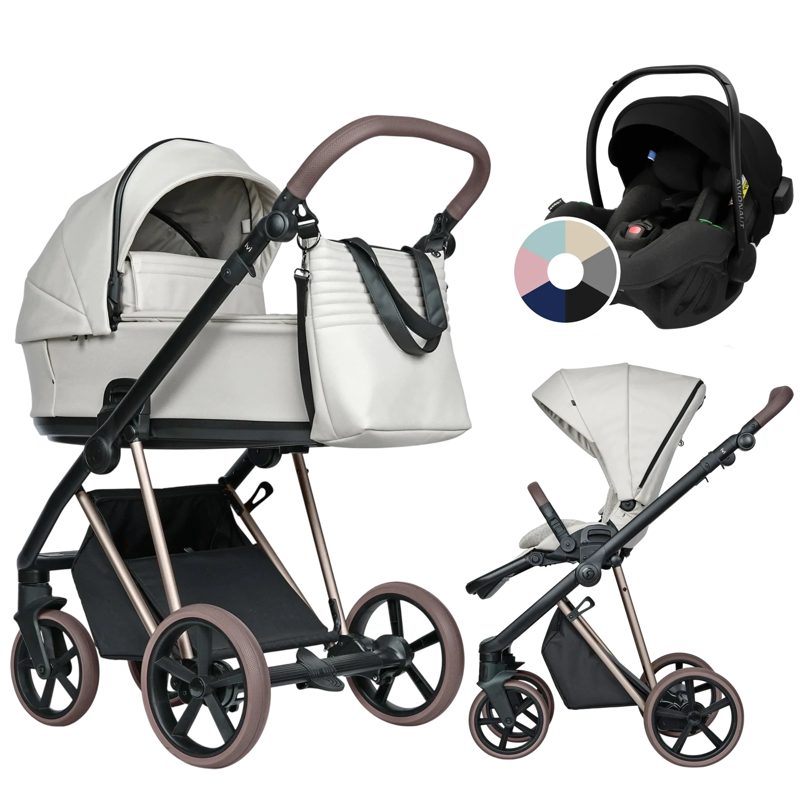 Roan Ivi 2.0 Vintage + Avionaut Pixel Pro 2.0 C +GRATIS - 3w1 | Butter Cream