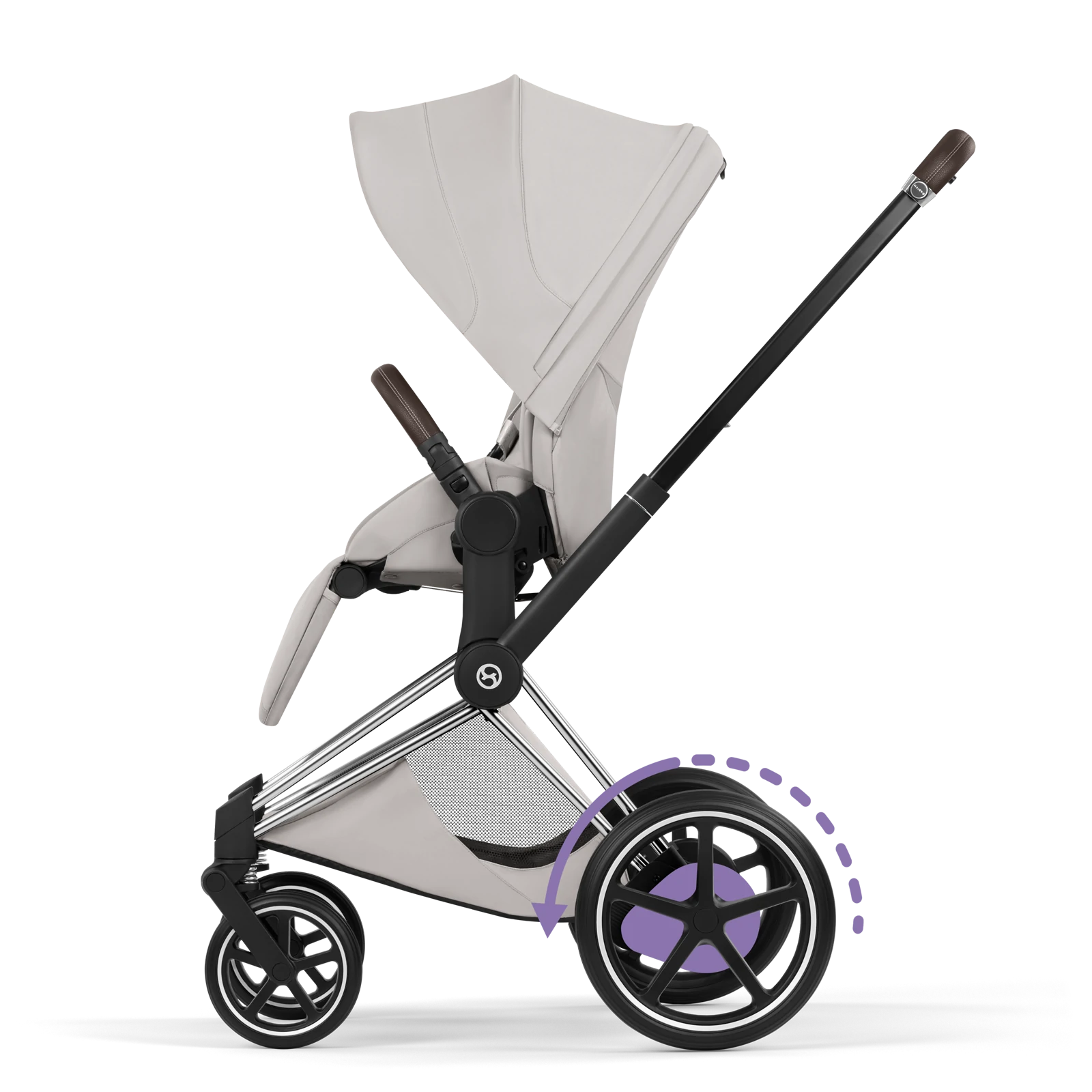 Cybex e-Priam 5.0 - wózek 2w1 | City Grey - Chrome (Style)
