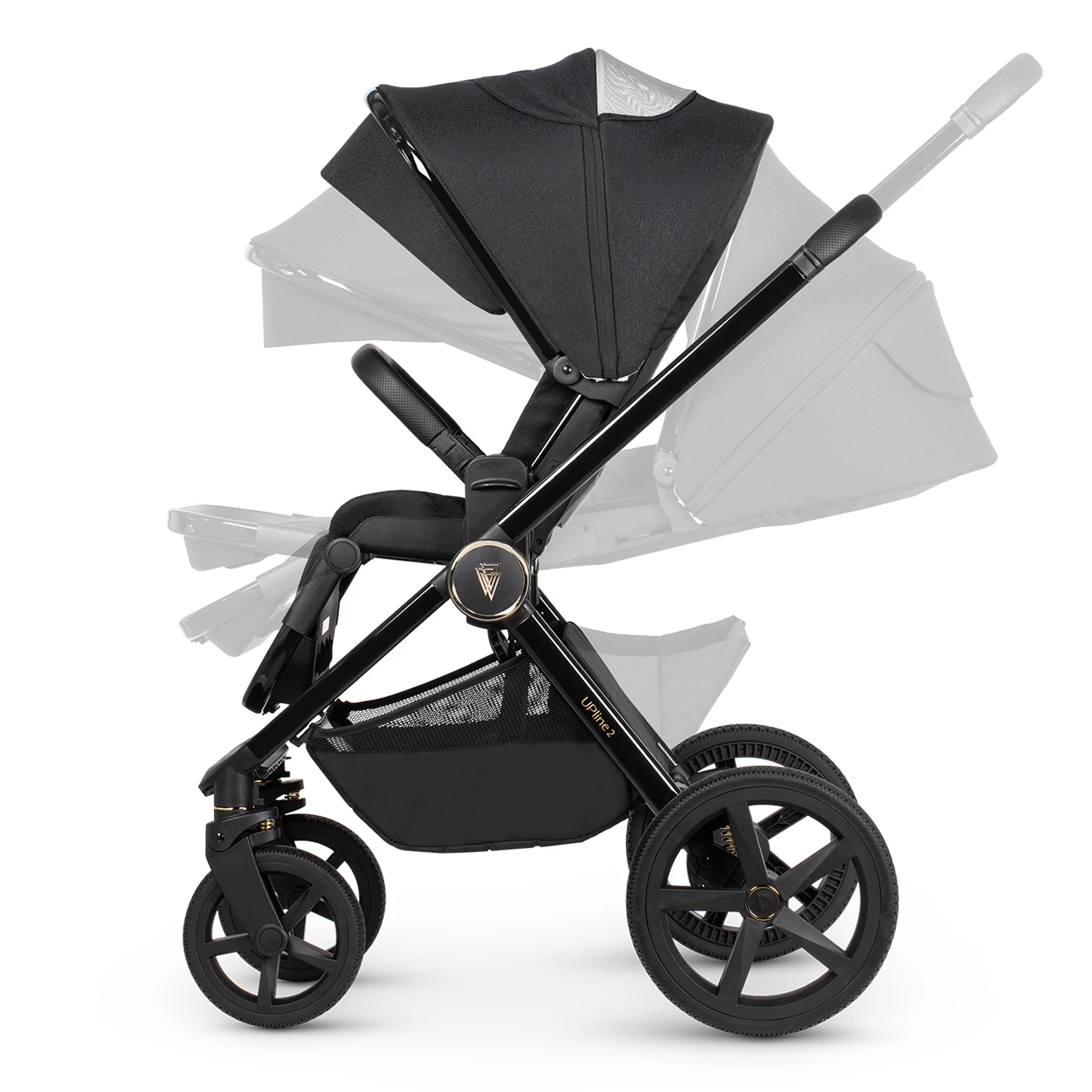 Venicci Upline 2 +AKCESORIA - 2w1 | All Black Venicci Upline 2 +AKCESORIA - 2w1 | All Black