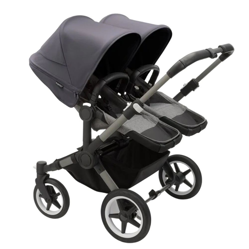 Bugaboo Donkey 5 Twin | Graphite-Grey Melange-Stormy Blue