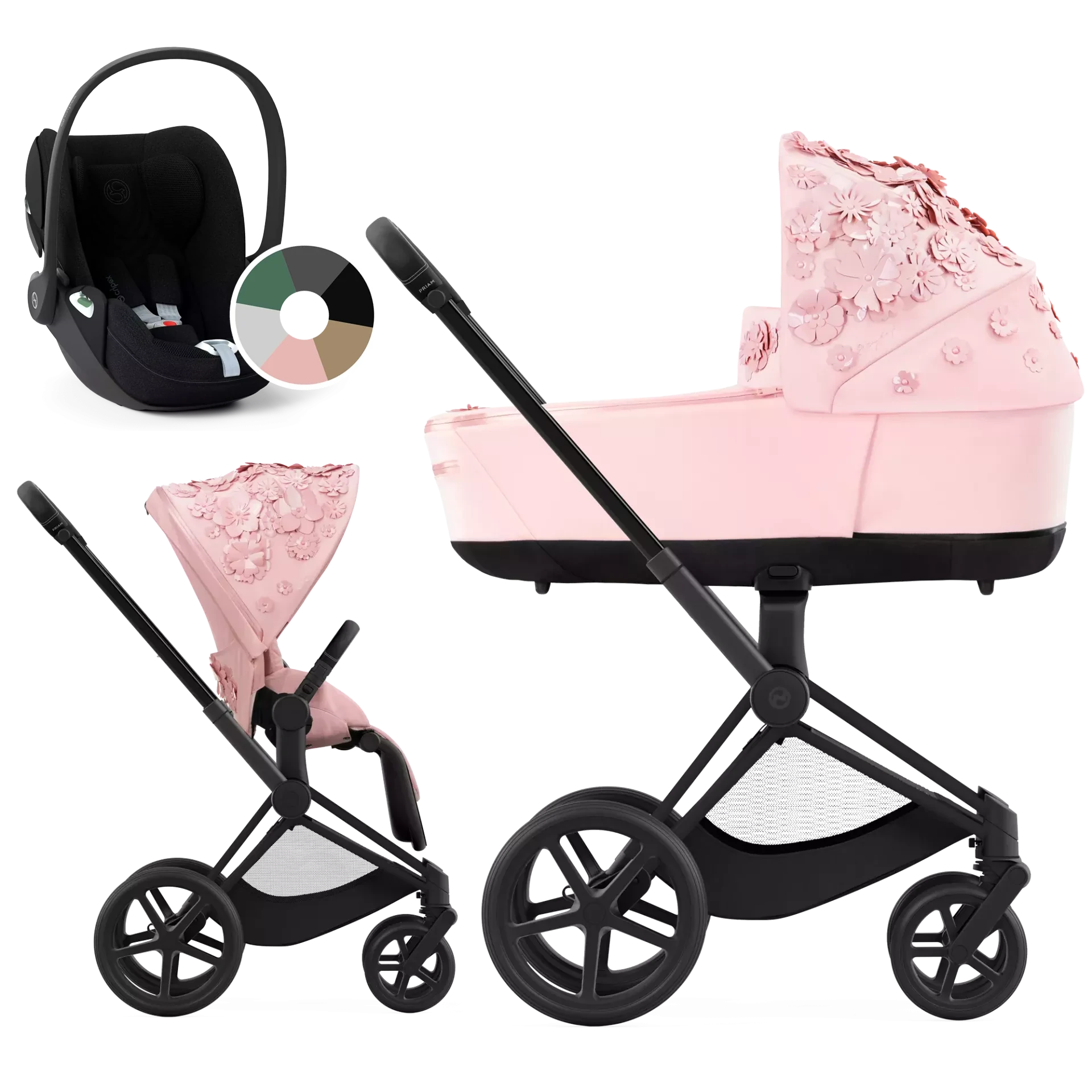 Cybex Priam 4.0 + Cybex Cloud T i-Size - 3w1 | Pale Blush - Fashion Collection