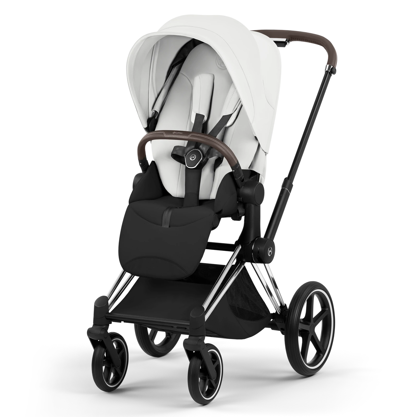 Cybex Priam 5.0 - wózek 4w1 | Off White - Chrome (Style)