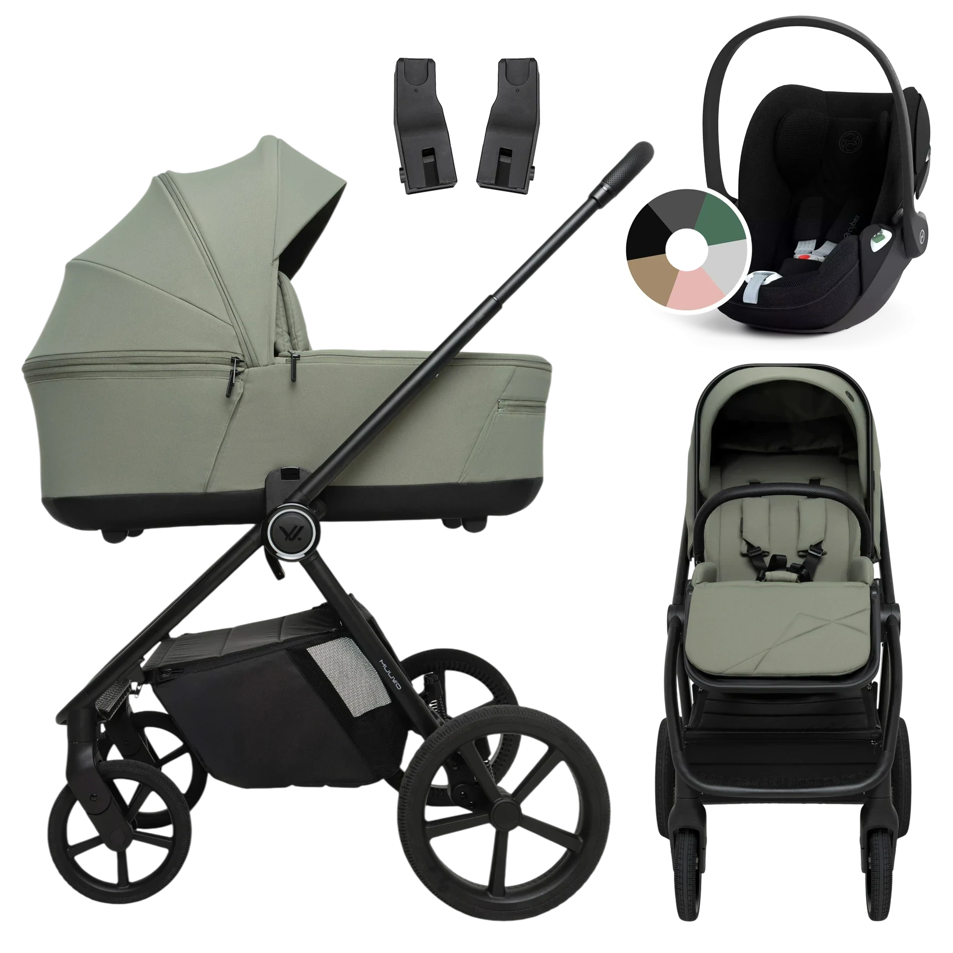 Muuvo One + Cybex Cloud T i-Size +GRATIS - 3w1 | Olive