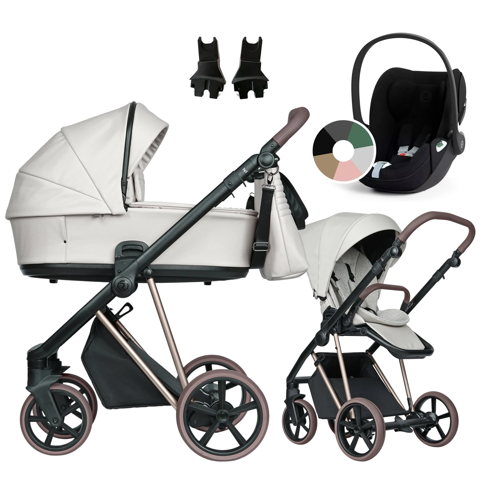 Roan Ivi 2.0 Vintage + Cybex Cloud T i-Size +GRATIS - 3w1 | Butter Cream