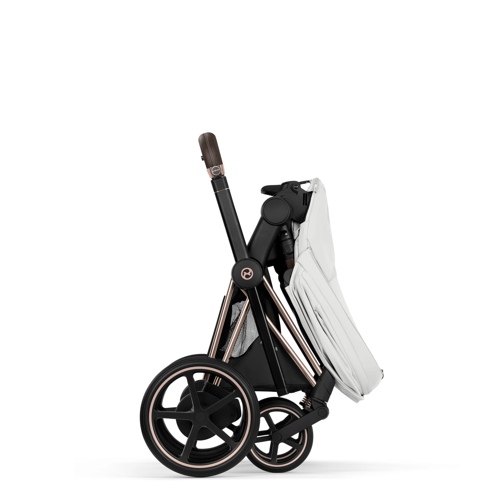 Cybex e-Priam 5.0 - wózek 2w1 | Off White - Rosegold (Style)